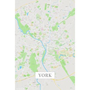 Mapa York color, (26.7 x 40 cm)