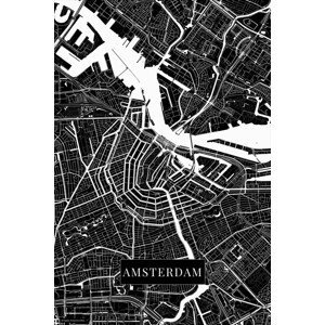 Mapa Amsterdam black, (26.7 x 40 cm)