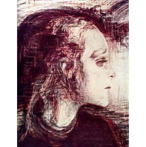 Munch, Edvard - Obrazová reprodukce The Sick Girl, (30 x 40 cm)