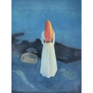 Munch, Edvard - Obrazová reprodukce Young Girl on a Jetty, (30 x 40 cm)