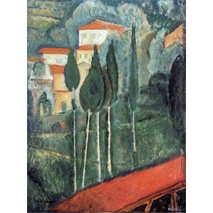 Modigliani, Amedeo - Obrazová reprodukce Landscape, (30 x 40 cm)