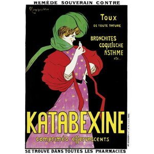 Cappiello, Leonetto - Obrazová reprodukce Poster advertising 'Katabexine' medicines, (26.7 x 40 cm)