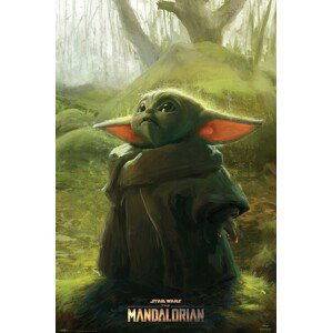 Plakát, Obraz - Star Wars: The Mandalorian - The Child Art, (61 x 91.5 cm)