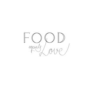 Ilustrace Food is Love, Studio Collection, (26.7 x 40 cm)