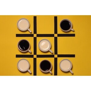 Umělecká fotografie Milk versus Coffeeq, Alfredo Lemos, (40 x 26.7 cm)