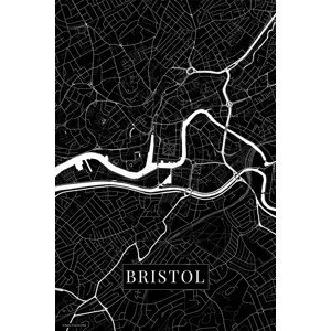 Mapa Bristol black, (26.7 x 40 cm)