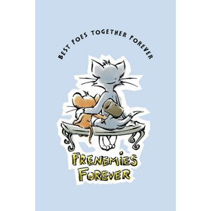 Umělecký tisk Tom a Jerry - Nepřátelé navždy, (26.7 x 40 cm)
