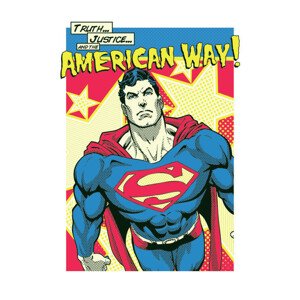 Umělecký tisk Superman - American Way, (26.7 x 40 cm)