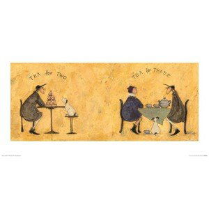 Umělecký tisk Sam Toft - Tea for Two Tea for Three, (60 x 30 cm)