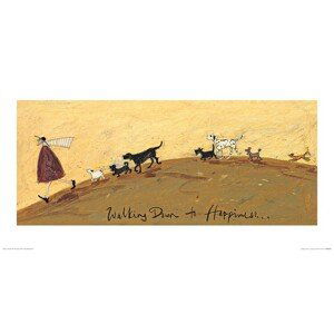 Umělecký tisk Sam Toft - Walking Down to Happiness, Sam Toft, (60 x 30 cm)