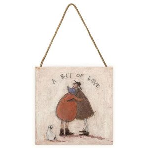 Dřevěný obraz Sam Toft - A Bit of Love, (20 x 20 cm)