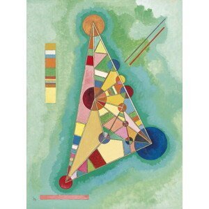Kandinsky, Wassily - Obrazová reprodukce Colorful in the triangle, (30 x 40 cm)
