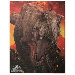 Obraz na plátně Jurassic World: Fallen Kingdom - T-Rex, (60 x 80 cm)
