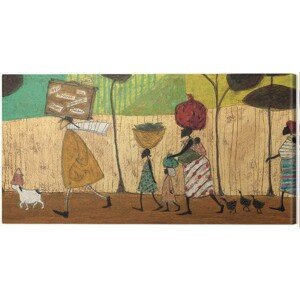 Obraz na plátně Sam Toft - Doris Helps Out on the Trip to Mzuzu, (100 x 50 cm)