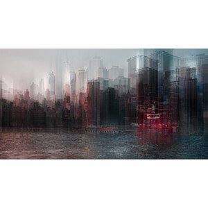 Umělecká fotografie on the Hudson river, Carmine Chiriaco, (40 x 22.5 cm)