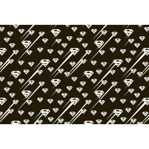 Umělecký tisk Superman - Black and white symbol, (40 x 26.7 cm)