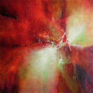 Ilustrace energy in red, Annette Schmucker, (40 x 40 cm)