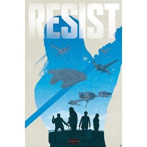 Plakát, Obraz - Star Wars - Resist, (61 x 91.5 cm)