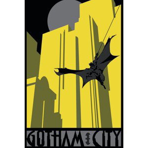 Umělecký tisk Batman - Gotham City, (26.7 x 40 cm)