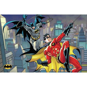 Umělecký tisk Batman and Robin - Night saviors, (40 x 26.7 cm)
