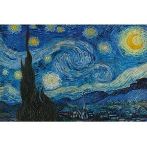 Plakát, Obraz - Vincent van Gogh - Hvězdná noc, (91.5 x 61 cm)
