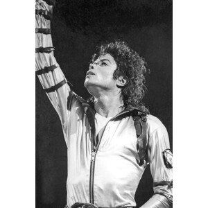 Umělecká fotografie Michael Jackson on stage in Nice, French Riviera, August 1988, ., (26.7 x 40 cm)