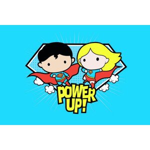 Umělecký tisk Superman and Supergirl - Chibi, (40 x 26.7 cm)