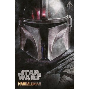 Plakát, Obraz - Star Wars: The Mandalorian - Helmet, ( x  cm)
