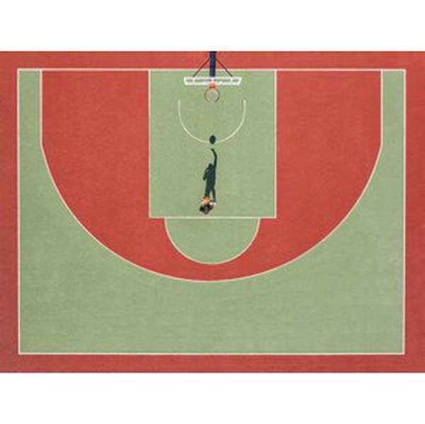 Umělecká fotografie Shadow basketball, Ekaterina Polischuk, (40 x 30 cm)