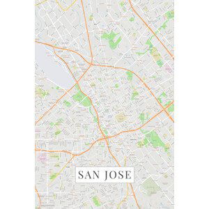 Mapa San Jose color, POSTERS, (26.7 x 40 cm)