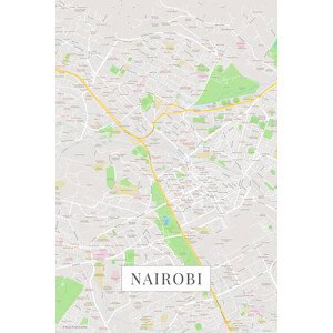 Mapa Nairobi color, POSTERS, (26.7 x 40 cm)