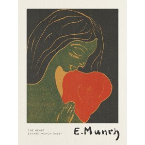 Obrazová reprodukce The Heart - Edvard Munch, (30 x 40 cm)