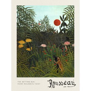 Obrazová reprodukce The Setting Sun - Henri Rousseau, (30 x 40 cm)