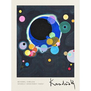 Wassily Kandinsky - Obrazová reprodukce Several Circles, 1922, (30 x 40 cm)