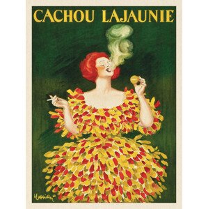 Obrazová reprodukce Cachou Lajaunie Smoking Lady (Vintage Cigarette Ad) - Leonetto Cappiello, (30 x 40 cm)