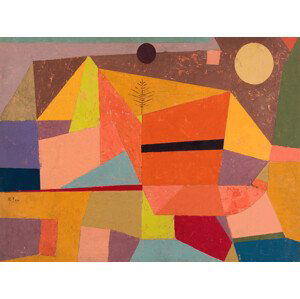 Obrazová reprodukce Joyful Mountain Landscape - Paul Klee, (40 x 30 cm)