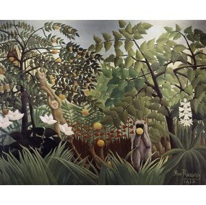 Rousseau, Henri J.F. (Le Douanier) - Obrazová reprodukce Exotic Landscape, 1910, (40 x 30 cm)