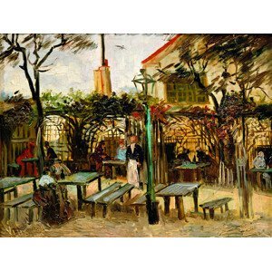 Obrazová reprodukce Café Terrace on Montmartre (La Guinguette) - Vincent van Gogh, (40 x 30 cm)