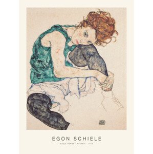 Obrazová reprodukce Adele Herms (Special Edition Female Portrait) - Egon Schiele, (30 x 40 cm)