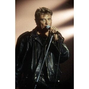 Umělecká fotografie Johnny Hallyday on Stage in 1987, (26.7 x 40 cm)