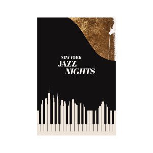 Plakát, Obraz - Kubistika - NY Jazz, (40 x 60 cm)