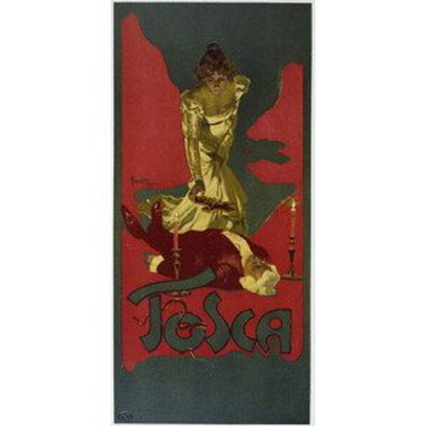 Hohenstein, Adolfo - Obrazová reprodukce “La Tosca” by Giacomo Puccini (1858-1924) 1906, (20 x 40 cm)