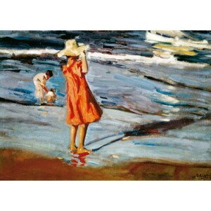 Sorolla y Bastida, Joaquin - Obrazová reprodukce Children on the Beach, (40 x 30 cm)
