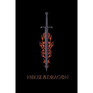Umělecký tisk House of Dragon - Fire Sword, (26.7 x 40 cm)