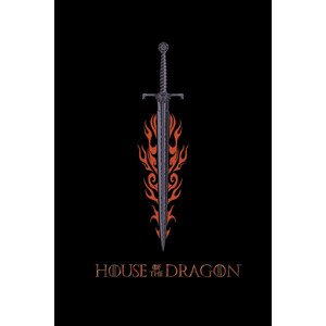 Umělecký tisk House of Dragon - Fire Sword, (26.7 x 40 cm)