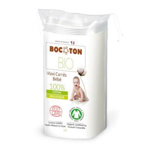 Bocoton Dětské čisticí tampony z biobavlny, Maxi 60 ks