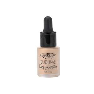 puroBIO cosmetics Tekutý make-up 02 s SPF 10 19 g