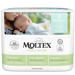 Moltex Dětské plenky Newborn 2-5 kg Pure & Nature 22 ks
