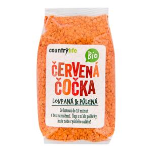 Country Life Čočka červená půlená loupaná BIO 500 g