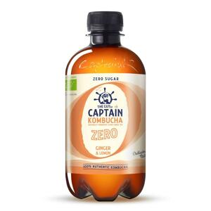 Captain Kombucha ZERO Zázvor, citron 400 ml